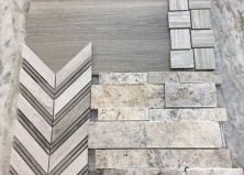 Серый травертин